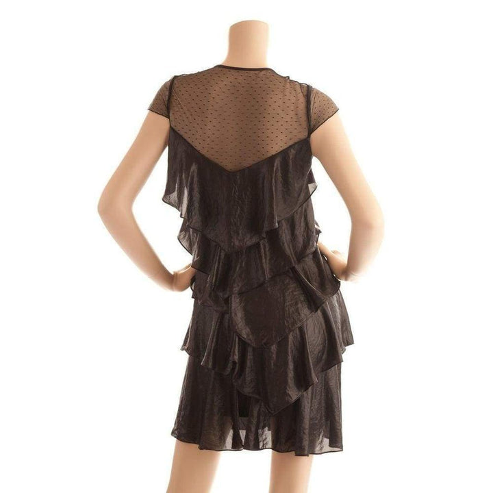 Woven Tiered Lace Dress