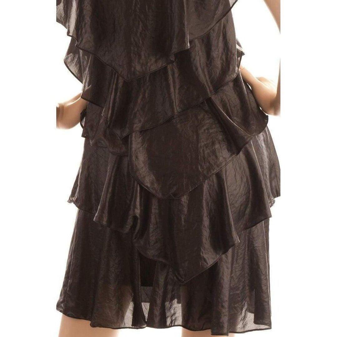 Woven Tiered Lace Dress