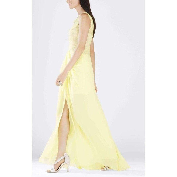 Yellow Sleeveless Gown
