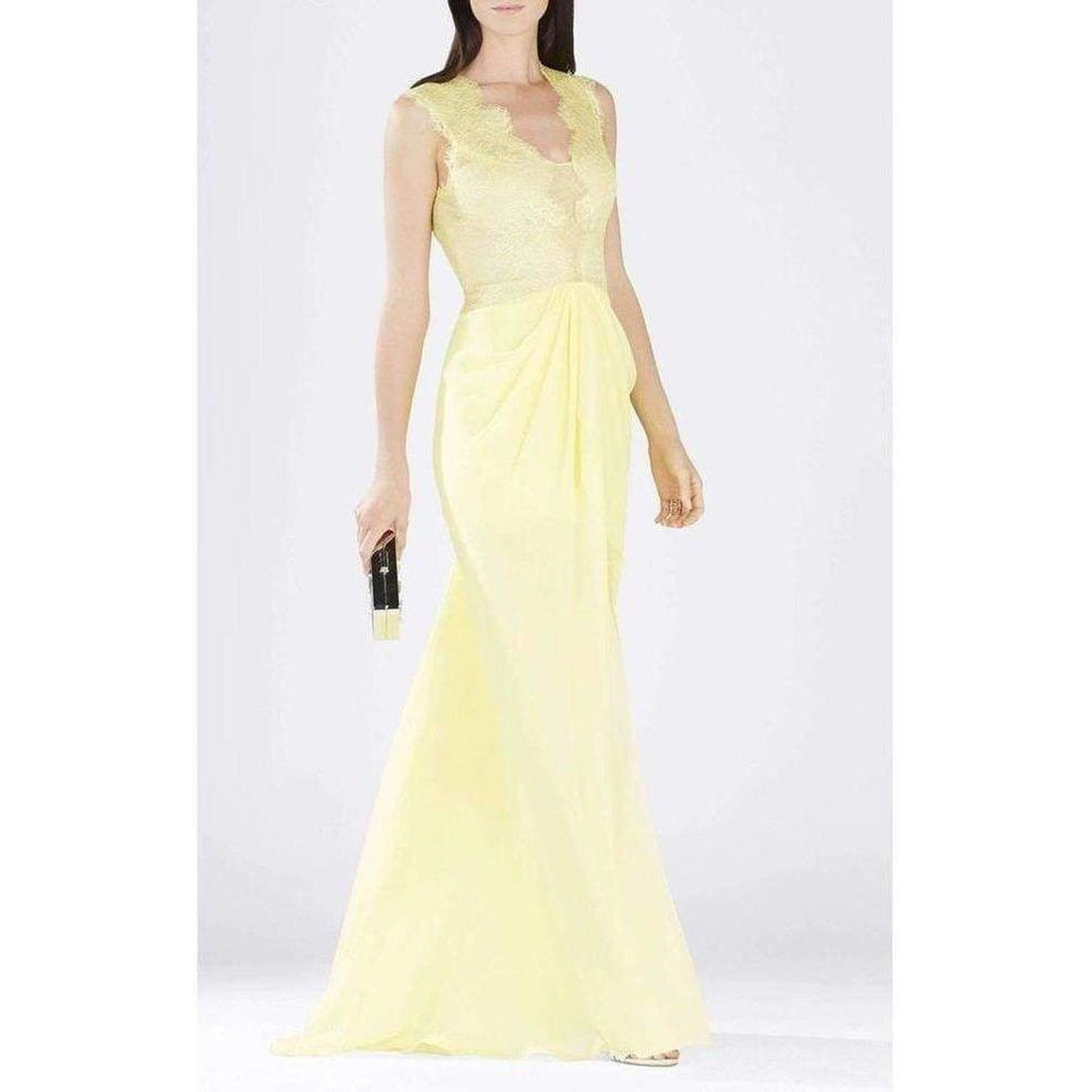 Yellow Sleeveless Gown