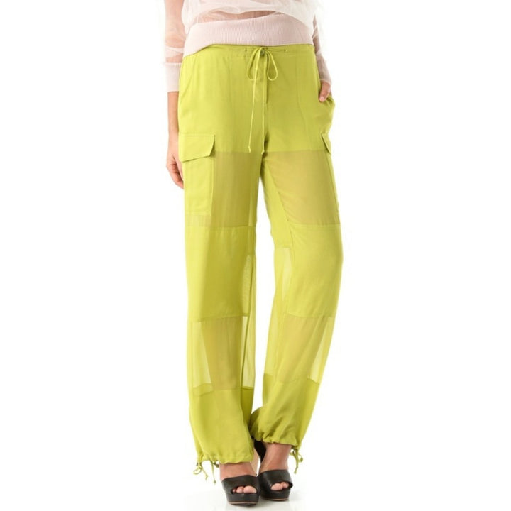Yellow Even Silk Pants