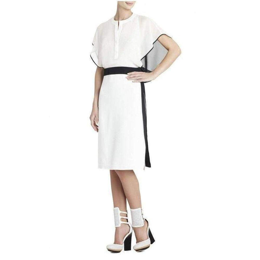 BCBGMAXAZRIA-Yvette Talk/Black Silk Dress - Runway Catalog