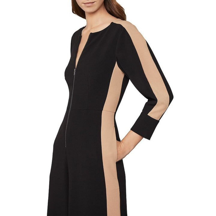 Zip-front Cropped Wide Leg Jumpsuit