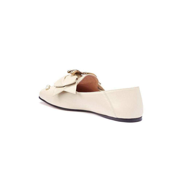 Bee Pearl Embellished Leather Brixton Loafer