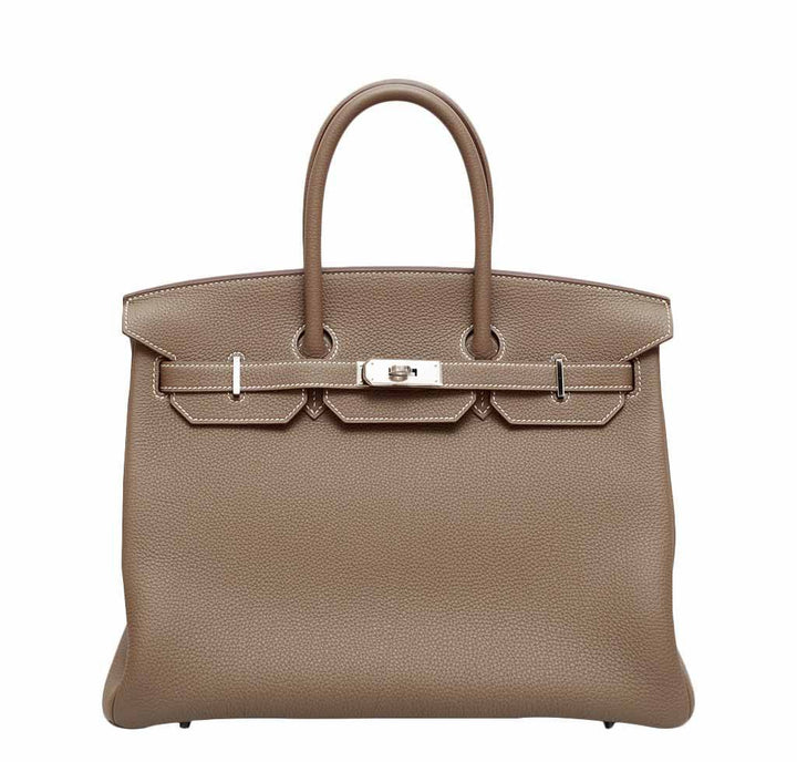 Hermès Birkin 35 Etoupe Bag Togo PHW