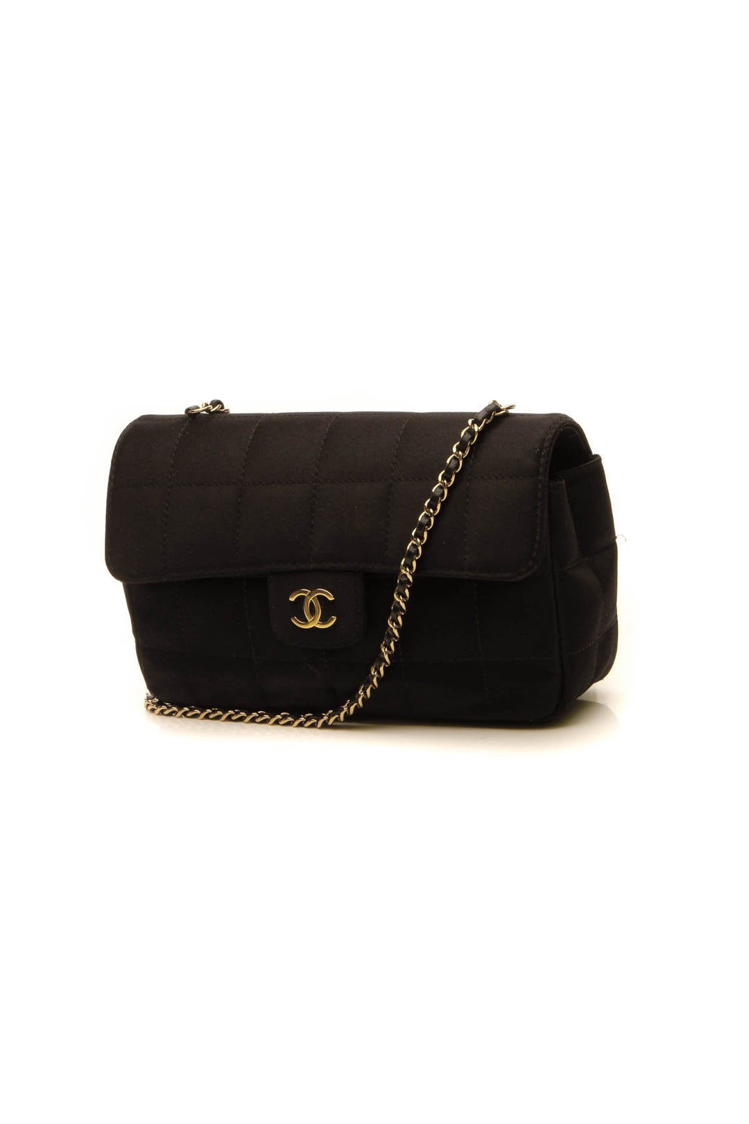 Quilted Mini Flap Crossbody Bag - Black