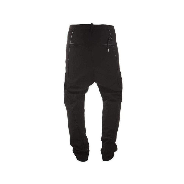 Boris Bidjan Saberi-Loose Fit Black Trousers Pants - Runway Catalog