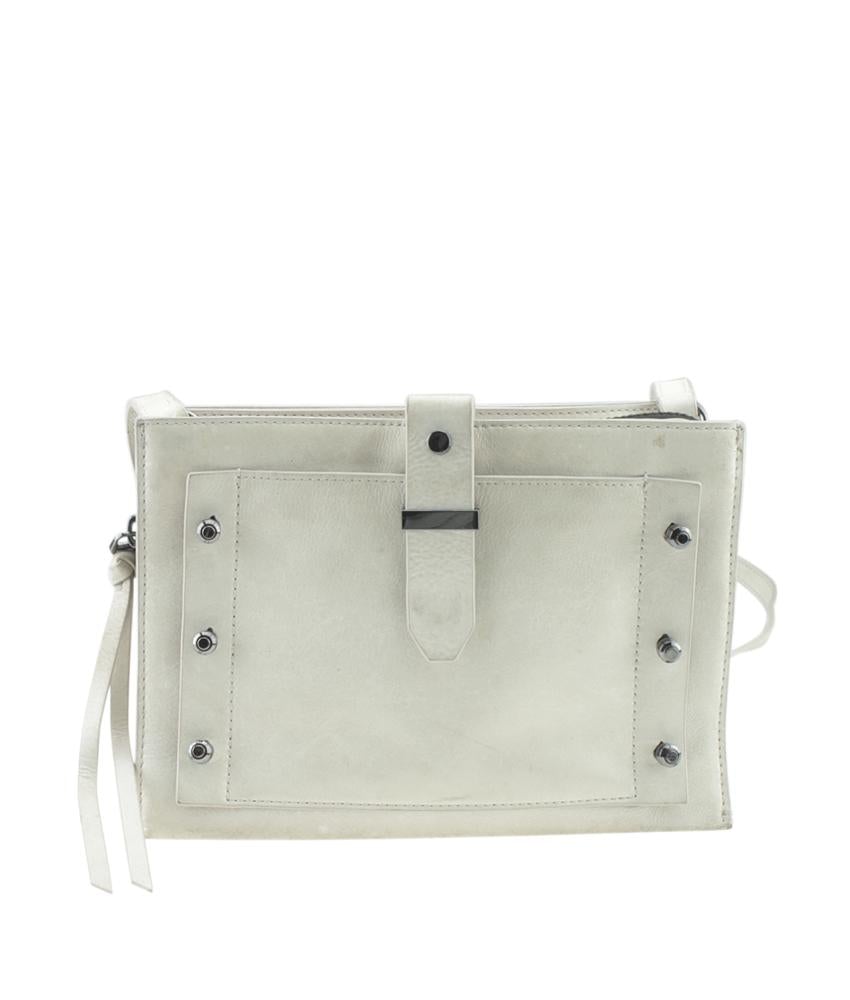 Botkier Warren City White Leather Crossbody Bag
