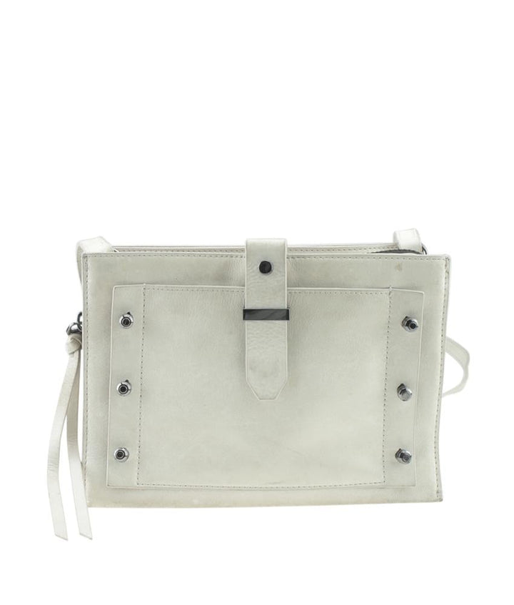 Botkier Warren City White Leather Crossbody Bag