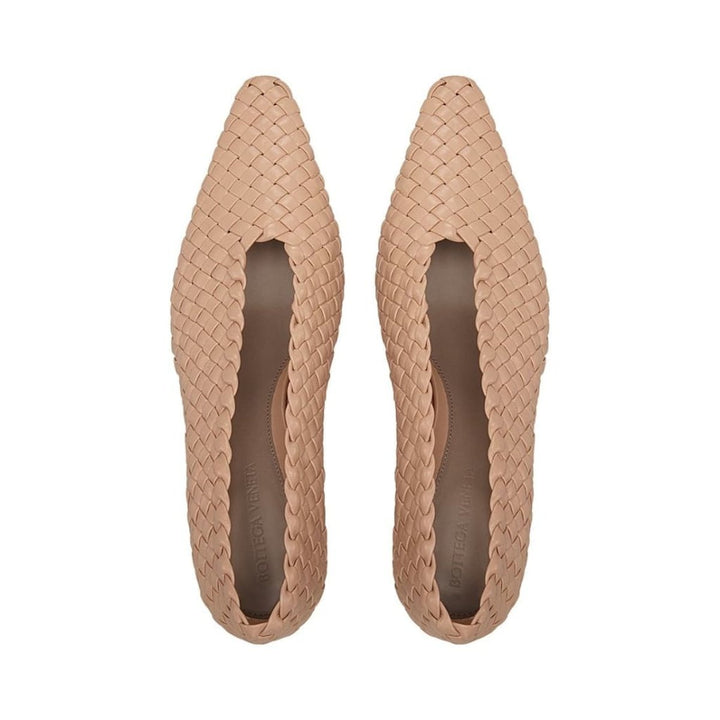 Almond Leather Pumps
