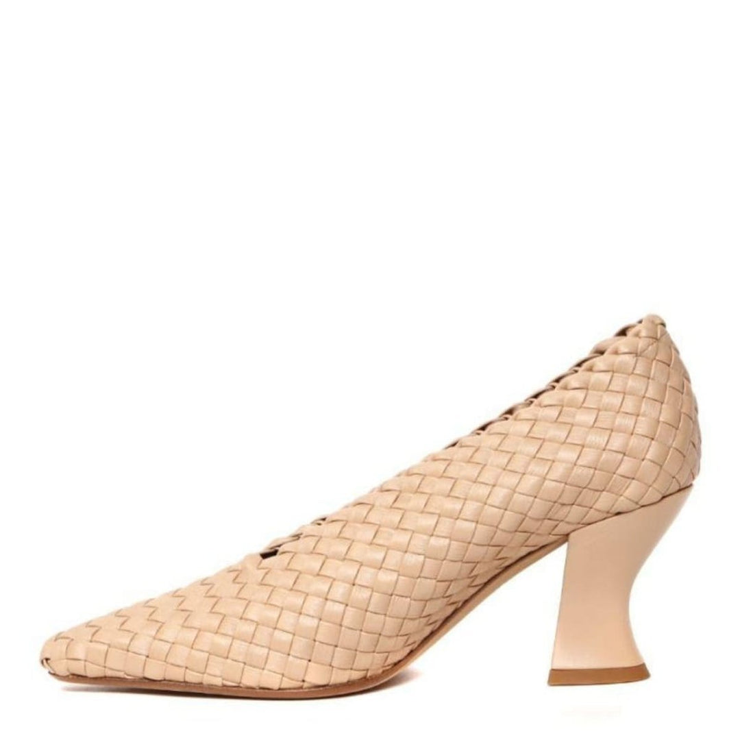 Almond Leather Pumps