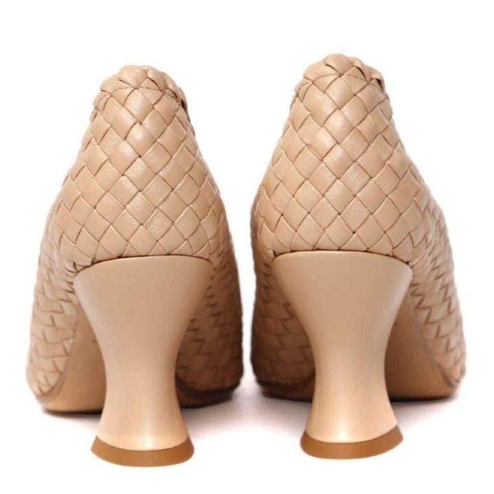 Almond Leather Pumps