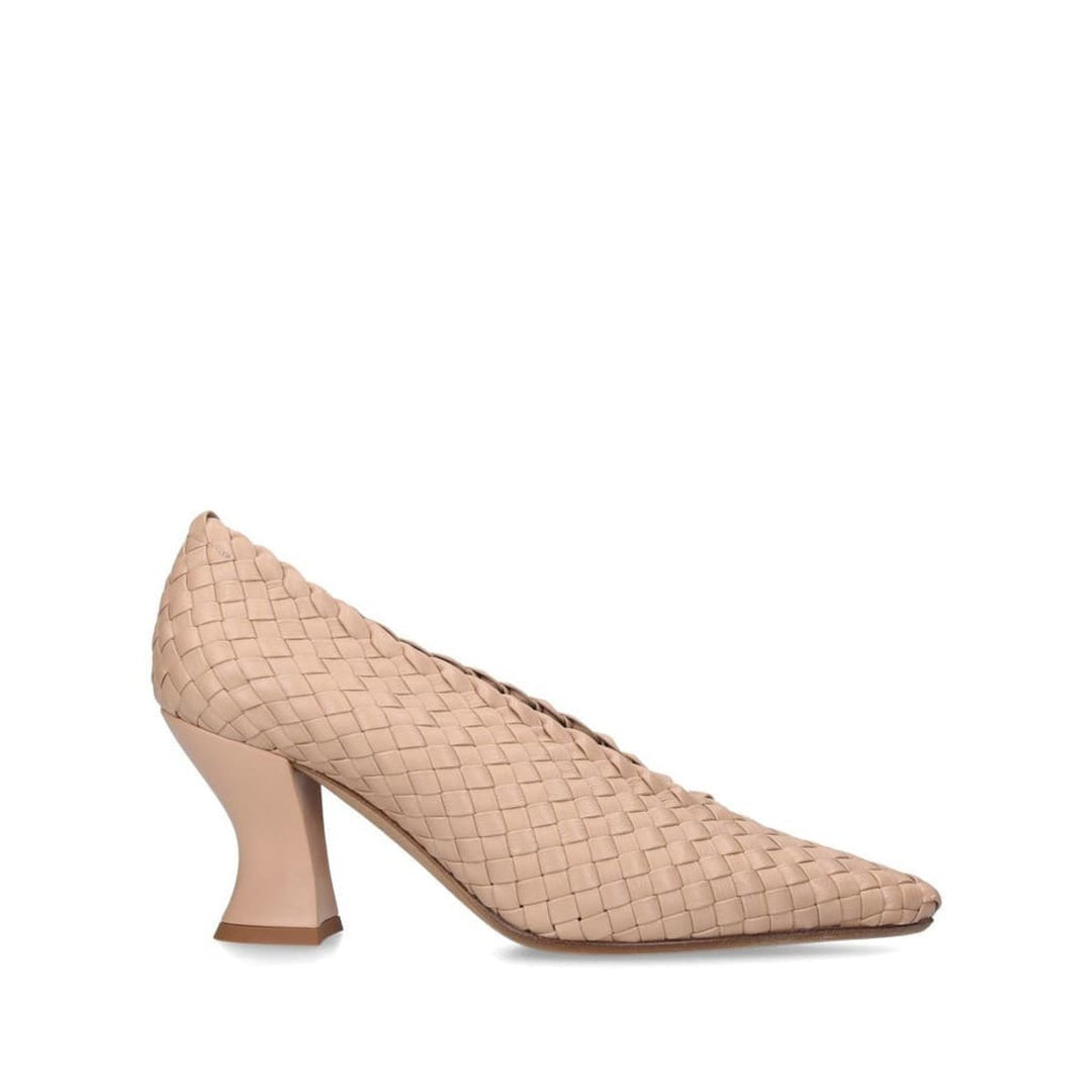 Almond Leather Pumps