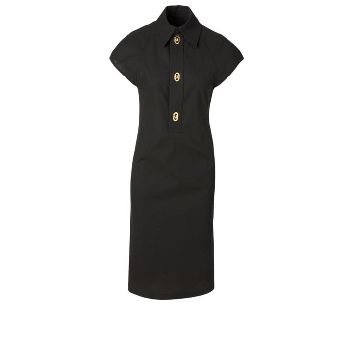 Bottega Veneta-Button-detailed Cotton-blend Midi Shirt Dress - Runway Catalog