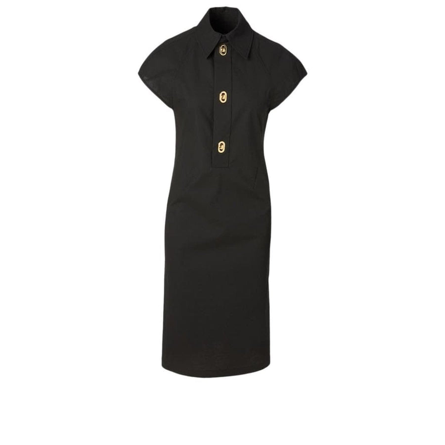 Bottega Veneta-Button-detailed Cotton-blend Midi Shirt Dress - Runway Catalog
