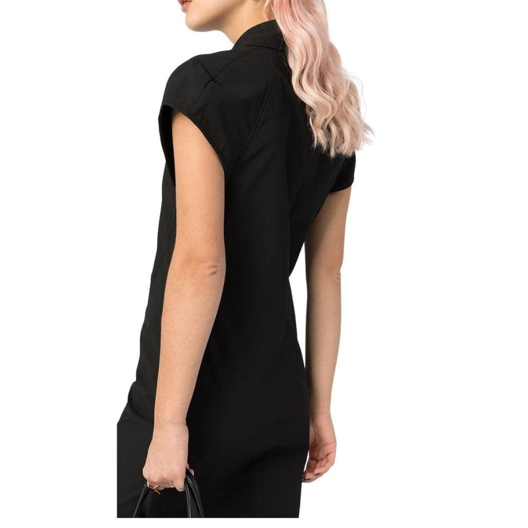 Button-detailed Cotton-blend Midi Shirt Dress