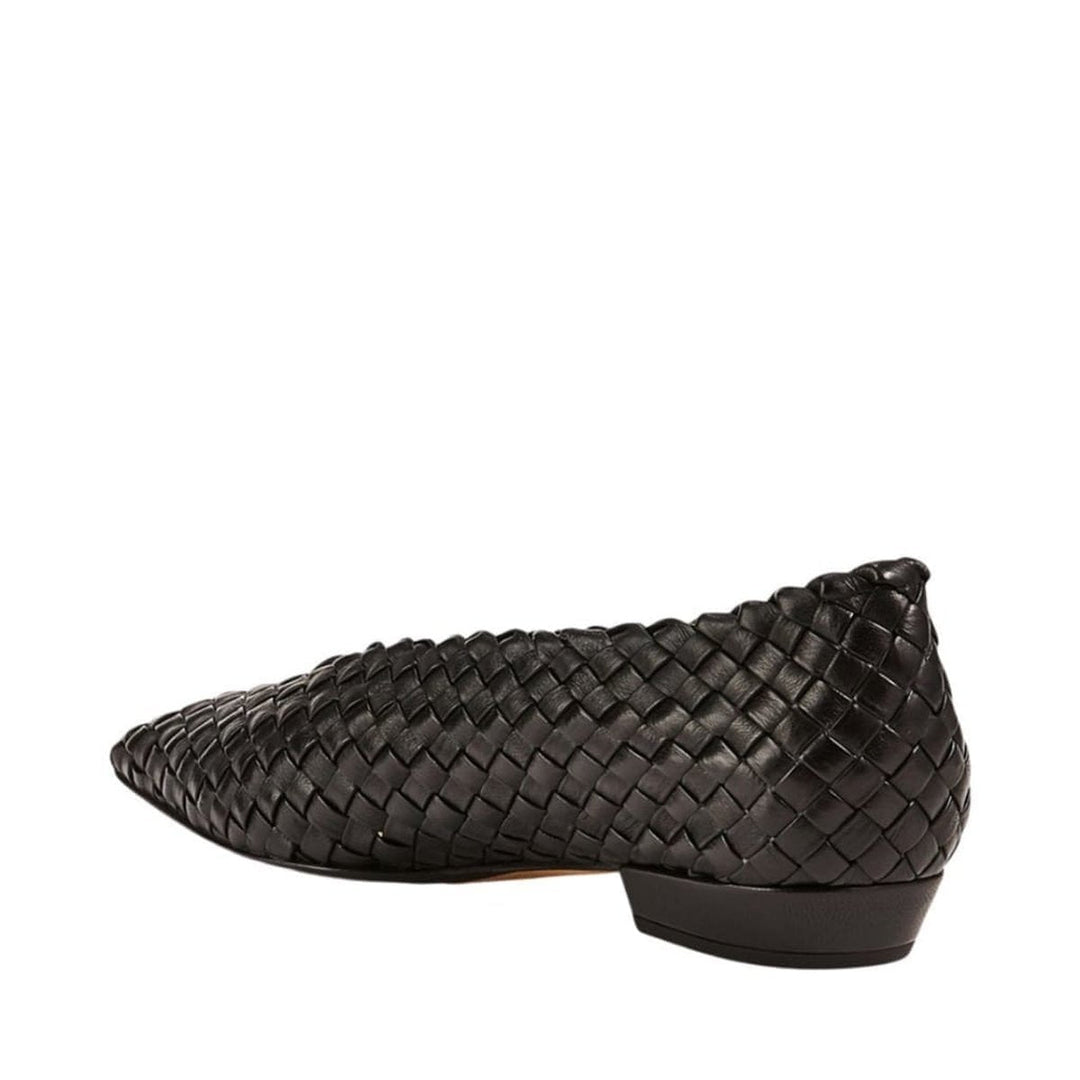 Intrecciato Almond-Toe Ballerina Shoes