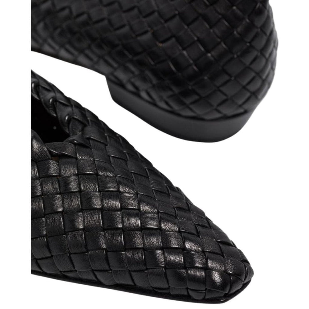 Intrecciato Almond-Toe Ballerina Shoes