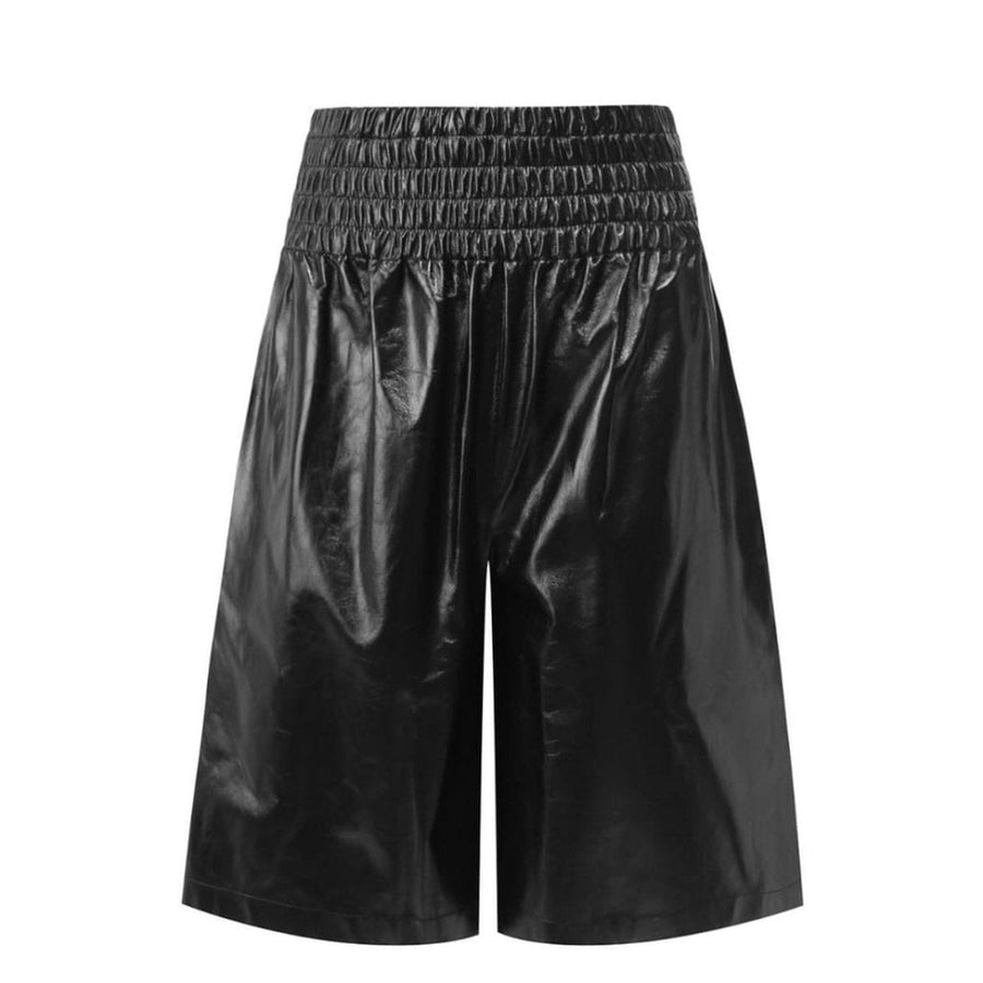 Bottega Veneta-Knee-length Leather Shorts - Runway Catalog