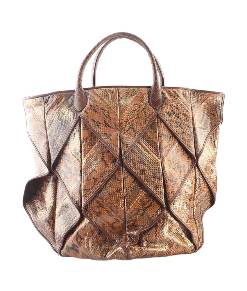 Bottega Veneta Python Origami Tote