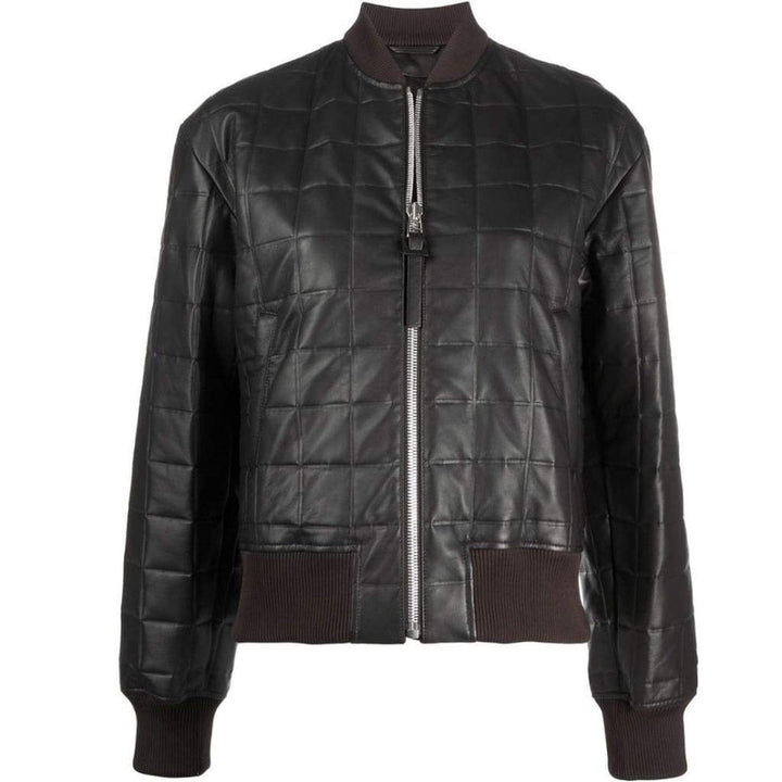 Bottega Veneta-Quilted Leather Bomber Jacket - Runway Catalog