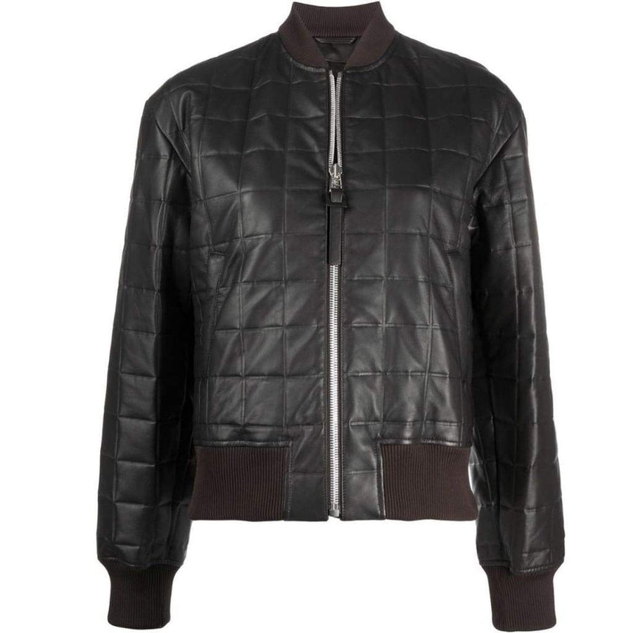 Bottega Veneta-Quilted Leather Bomber Jacket - Runway Catalog