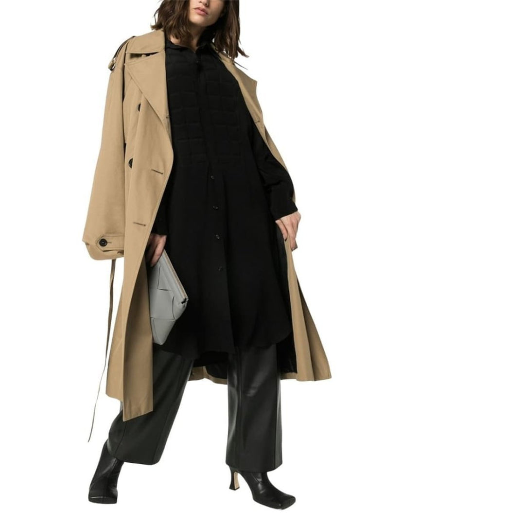 Quilted Silk Crepe de chine Shirt Dress