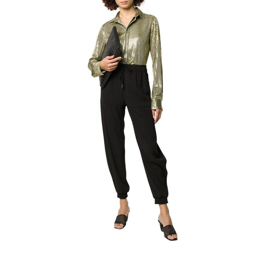 Sequined Button Front Shirt