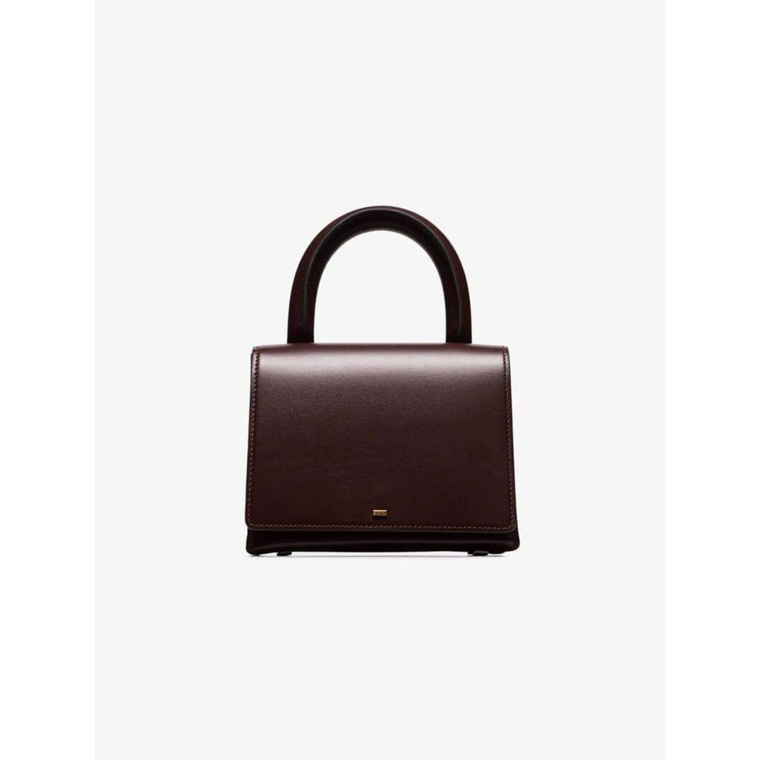 Oxblood Lucas 19 Buckled Leather Tote Bag