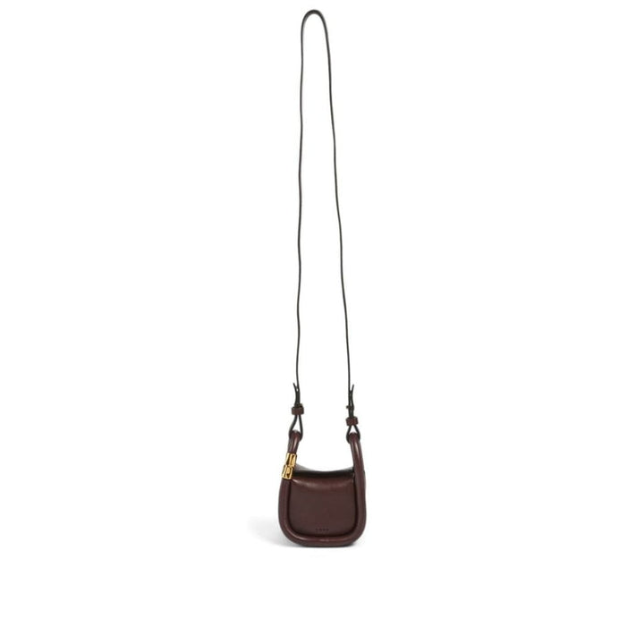 Wonton Charm Leather Crossbody Bag