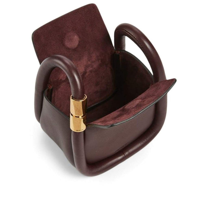 Wonton Charm Leather Crossbody Bag