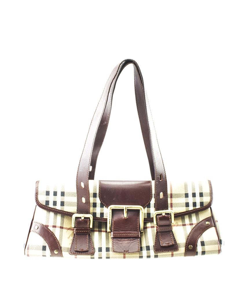 Burbe**y B24 Ecordelia Buckle Haymarket Check Bag