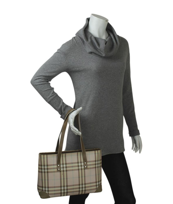 Burbe**y Vintage Candy Pink Nova Check Tote Bag