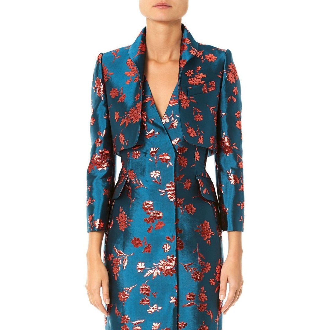 Floral Cropped Bolero Jacket