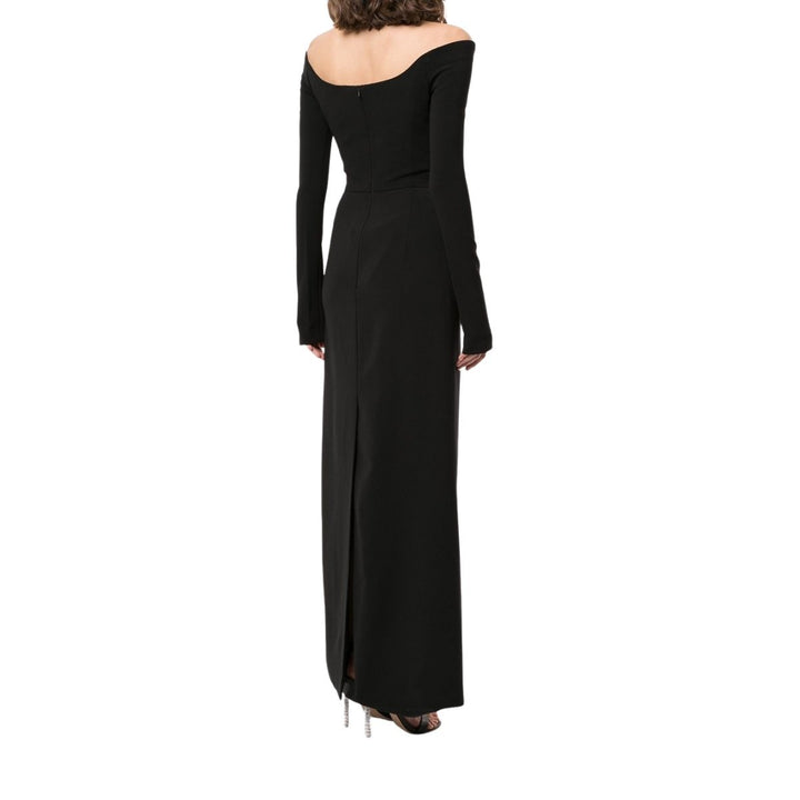 Off-the-shoulder Long-sleeve Dress