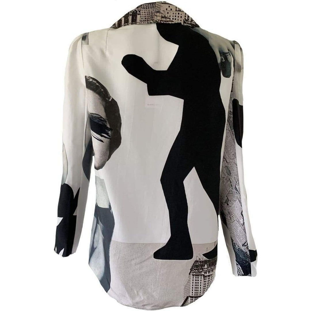 Printed Silk Habotai Shirt