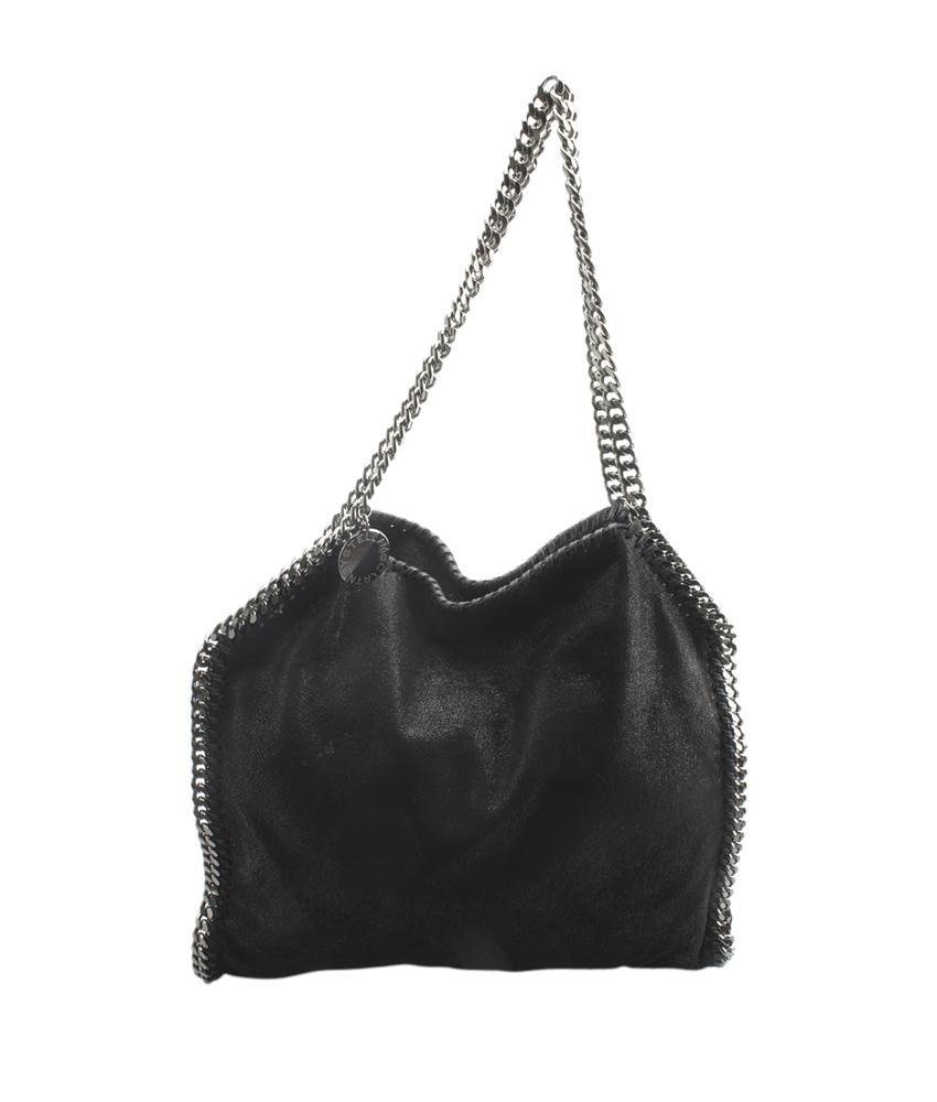 Stella McCartney Falabella Black Faux Leather Shoulder Bag
