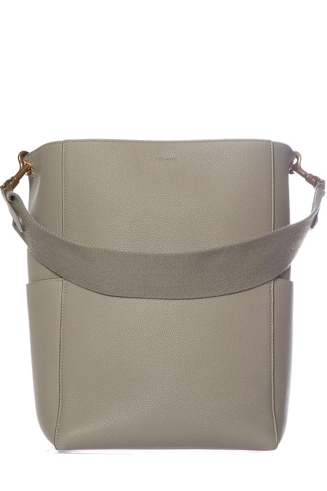 Céline Bag Sangle Seau From Phoebe Philo Collection Khaki Leather Tote