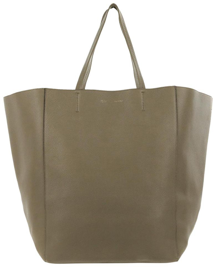 Céline Cabas Phantom Large Cabas Grey Leather Tote