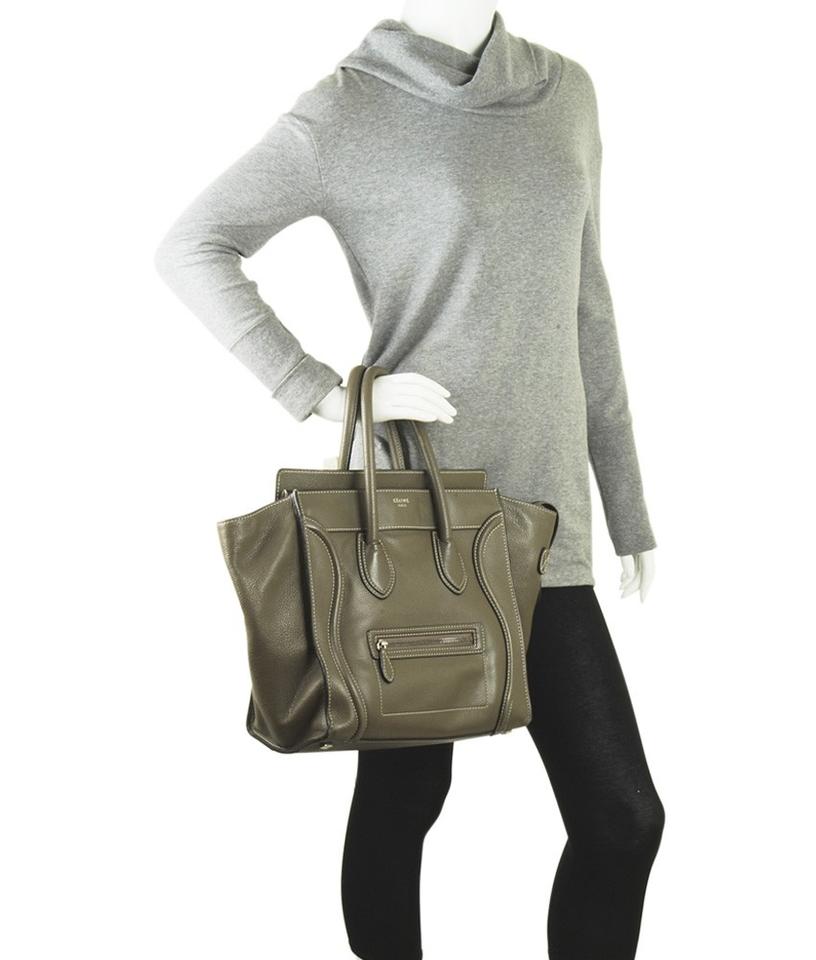 Céline Luggage Brown Leather Tote
