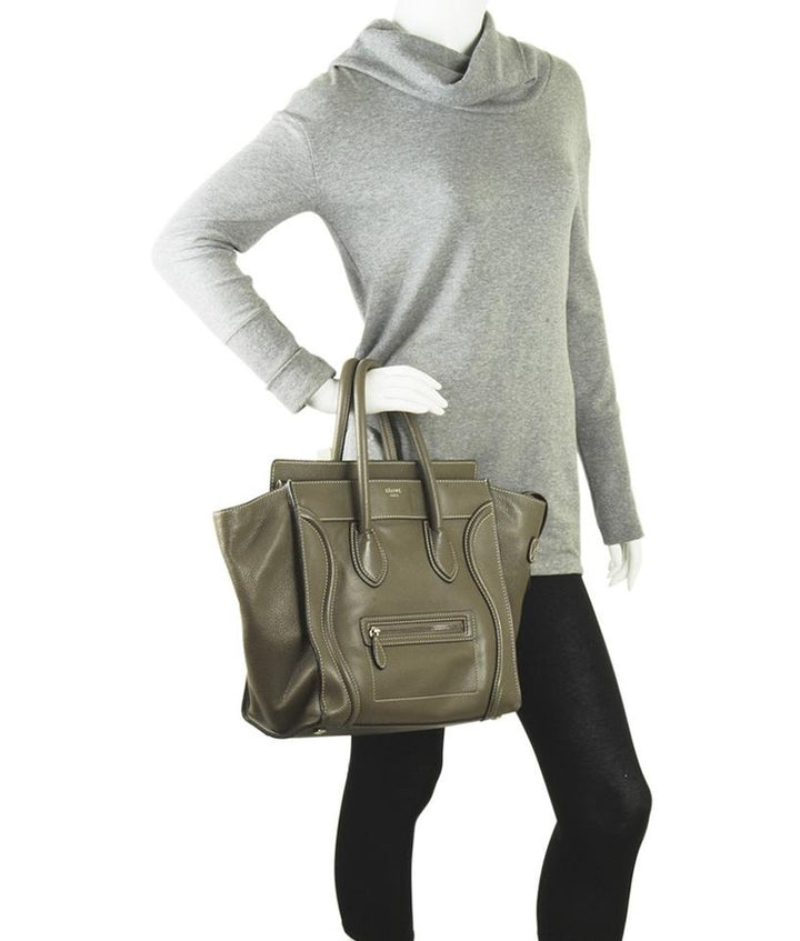 Céline Luggage Brown Leather Tote