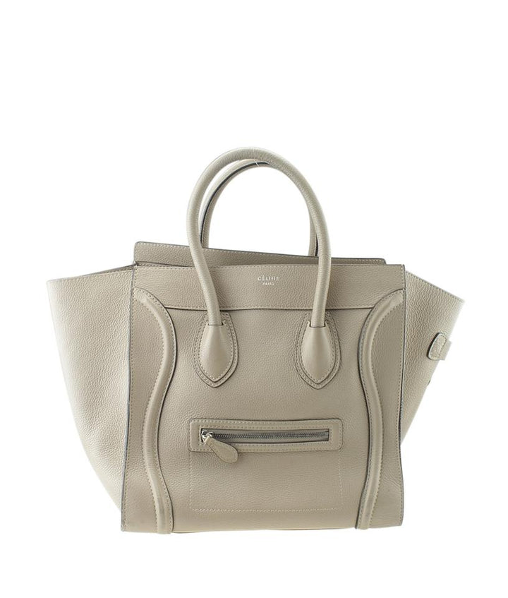 Céline Luggage Mini Beige Leather Tote