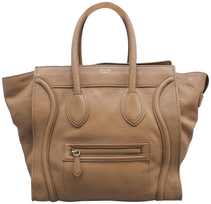 Céline Luggage Mini Brown Calfskin Leather Tote