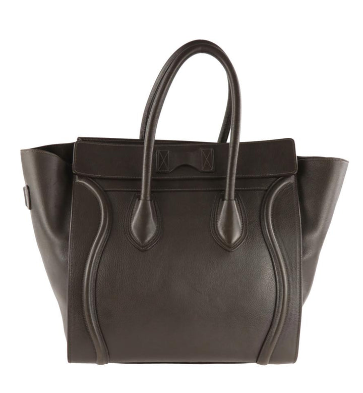 Céline Luggage Mini Brown Calfskin Leather Tote