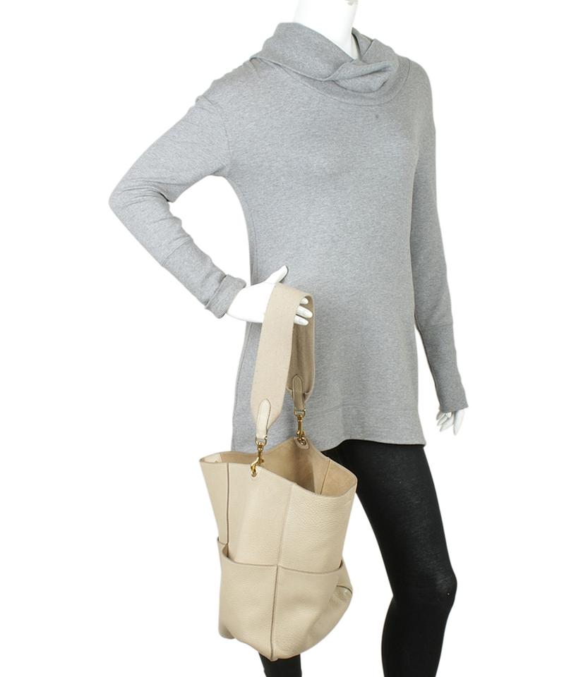 Céline Sangle Beige Leather Tote