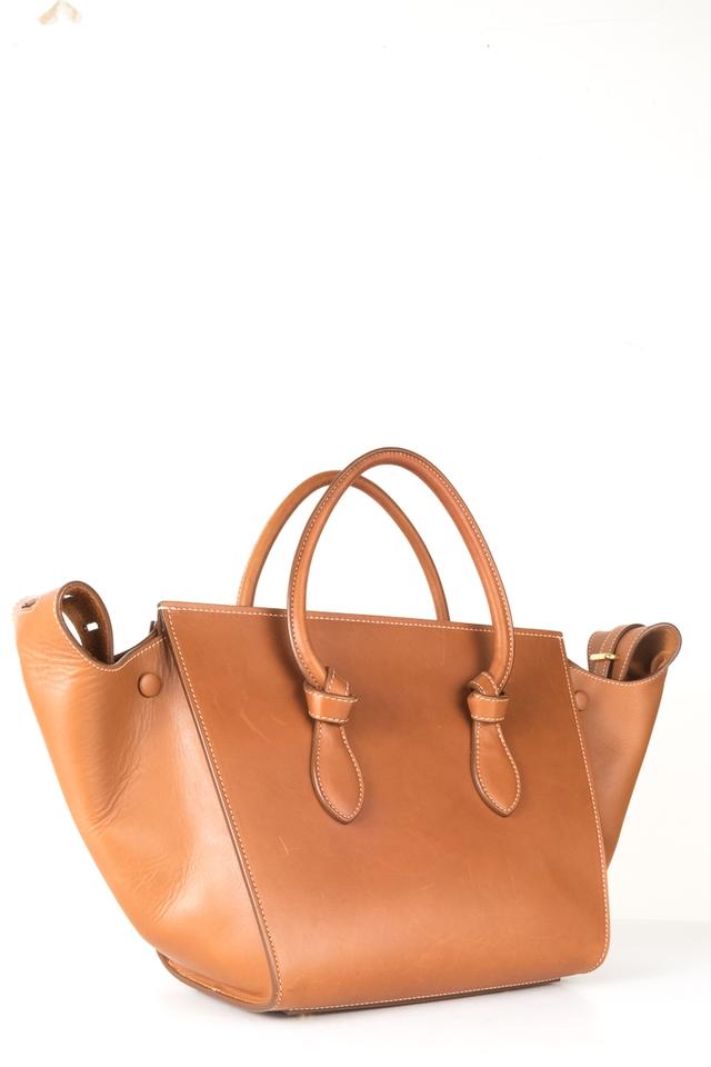 Céline Tie Mini Tote Tan Leather Shoulder Bag