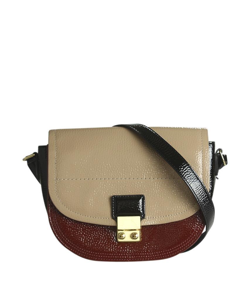 3.1 Phillip Lim Pashli Saddle Color Block Patent Leather Crossbody Bag