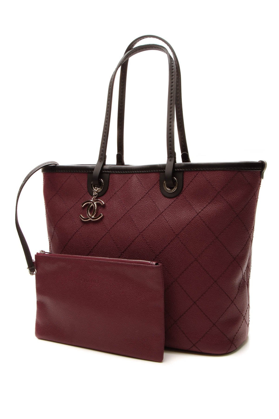 Shopping Fever Tote Bag - Burgundy