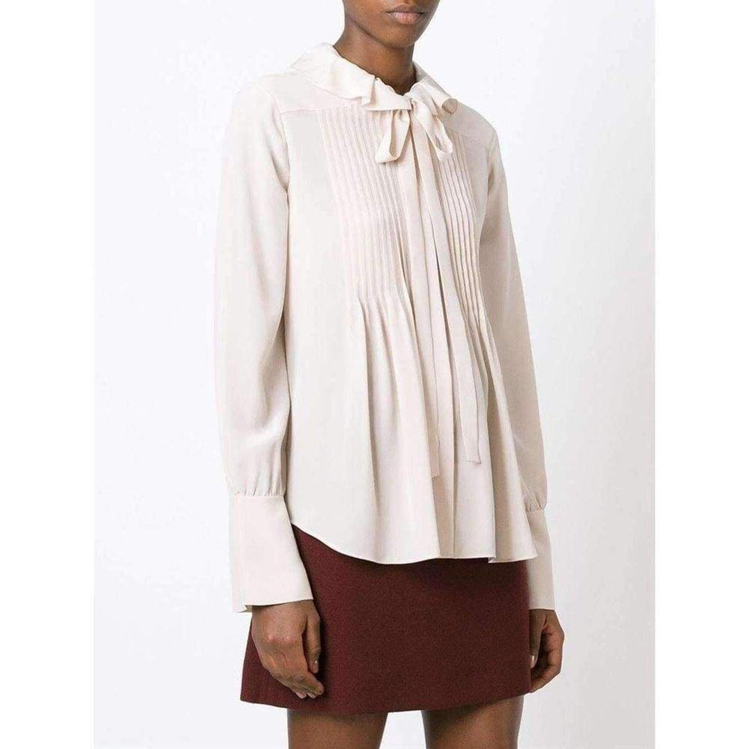 Albaster Bow Detail Silk Shirt