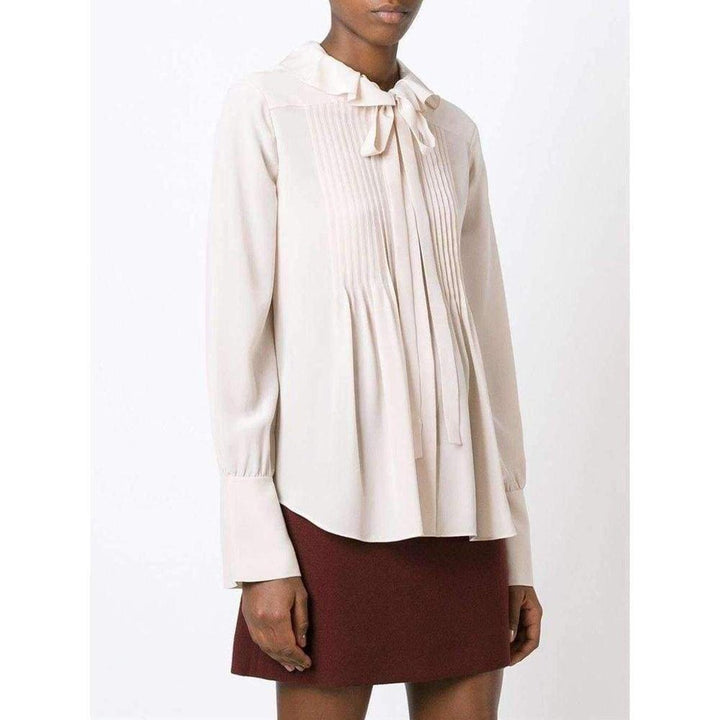 Albaster Bow Detail Silk Shirt